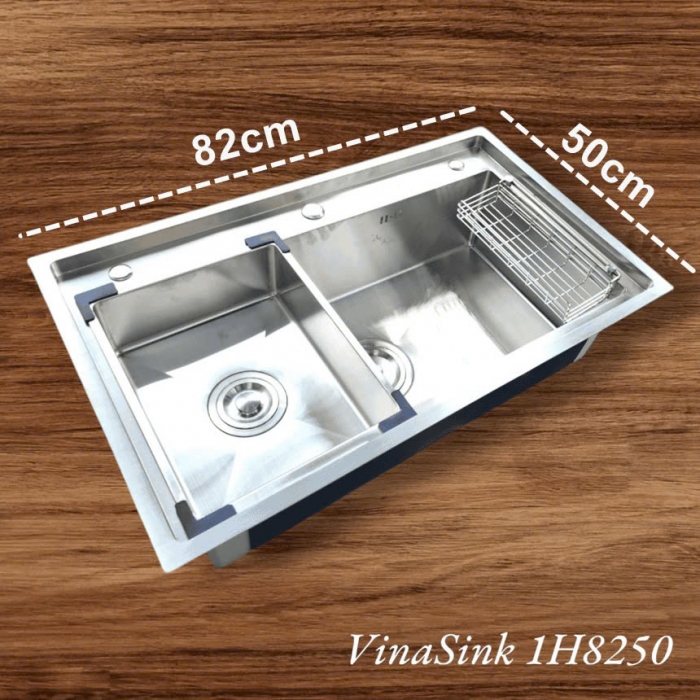 Chậu rửa bát inox 1 hố cao cấp Vinasink 1H8250